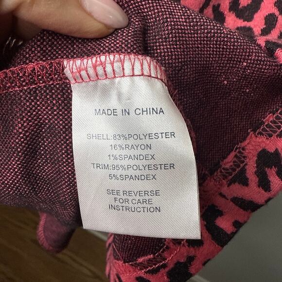 Tyler Boe Kim Jacquard Dress Medium MSRP $168 Leopard Cowl Neck Classic Chic - Picture 5 of 8